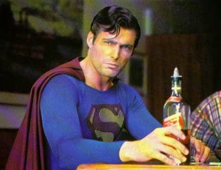 Superman drunk